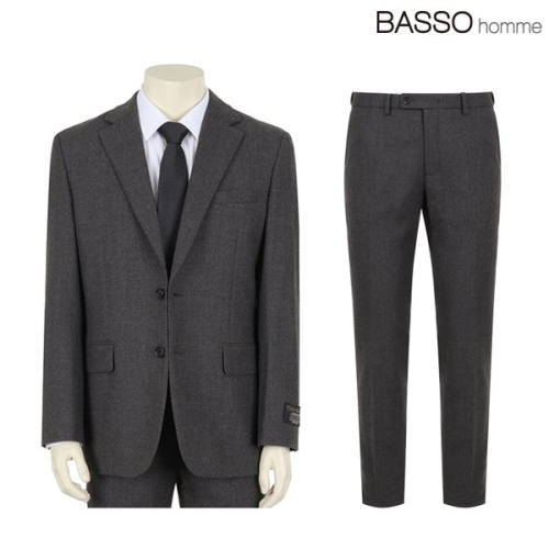바쏘옴므 울 캐시미어 슬림핏 크리스피노 수트 WSX4JW57AWSX4PV57A 520830 94 115
