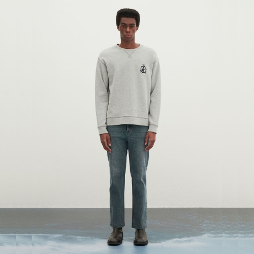 인디안 중년 남성 심볼 자수 맨투맨 MUOAL4F8411GL