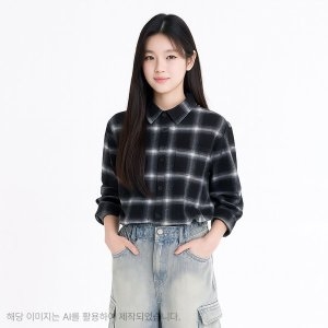 더데이걸 도톰 체크 셔츠 TGBW25W1E_7358