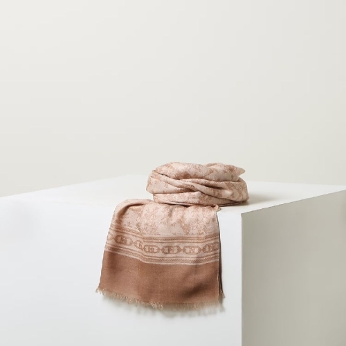 헤지스 여성 베이지 울 롱 스카프 HISC5F365I2