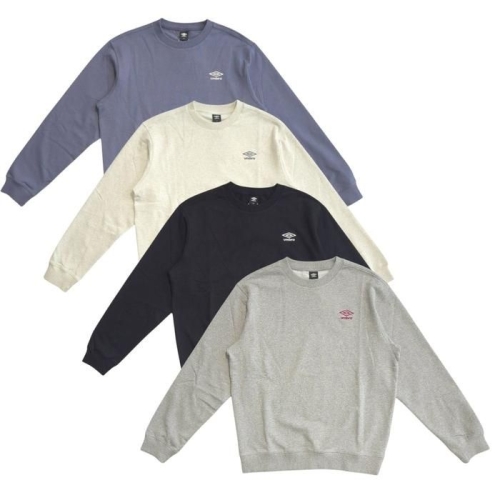 에센셜 엄브로 2025 UQ323CFS93/ 스몰로고 맨투맨/BLK0 블랙 ,DLV0 블루 ,MGR0 그레이 ,OMG0 오트밀