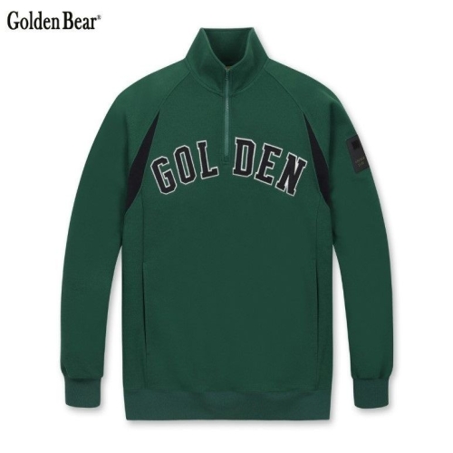 골든베어  남여공용 컬러 블록 하프 지퍼 스웨트셔츠G4TAW24735GRX-CL