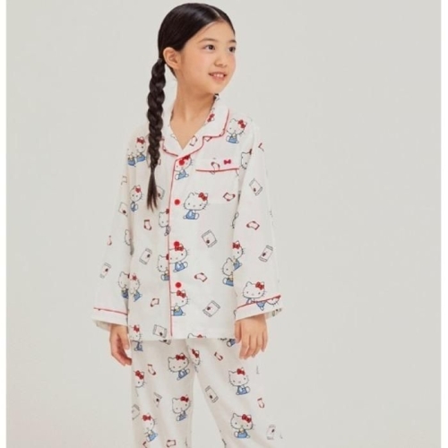 오키즈 스파 L01 시나모롤긴팔파자마 키즈 산리오캐릭터즈 긴팔 파자마 LIGHT BLUE SPPPF49KU1