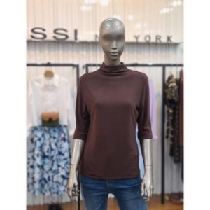 제시뉴욕 여성 5부하이넥 니트티셔츠 BFW5SZSNTR8640