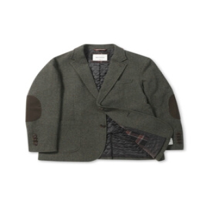 브렌우드 헌팅자켓 울블렌디드 헤링본 헌팅 자켓 BRJCW25453KHX _IC