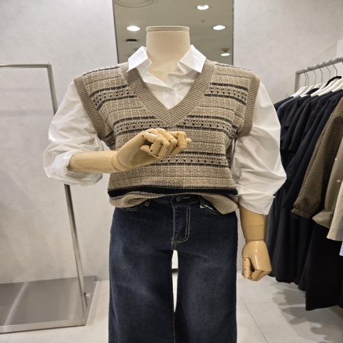 Ab.f.z 하이브 브이넥 니트 조끼 AEZ4ZW31