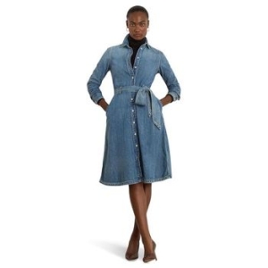 폴로랄프로렌 로렌 우먼 벨티드 데님 Shirtdress Odwin 워시 766906