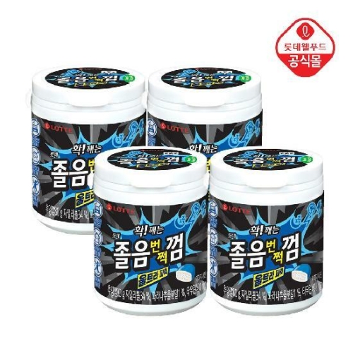 롯데제과  졸음 번쩍껌 울트라파워 80g