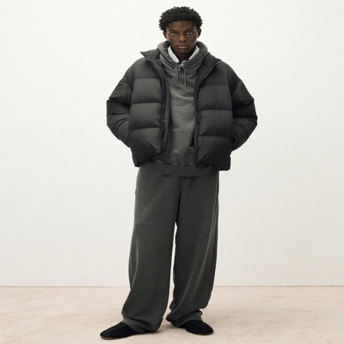 일꼬르소 남성 시그니처 에센셜 다운 점퍼 블랙_IEJU5F001BK