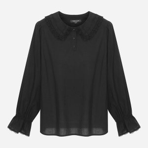 써스데이아일랜드 여성 레이스 믹스 블라우스 T256MBL160W