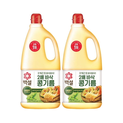 백설 2배 바삭 콩기름 1.8L
