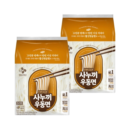 CJ제일제당  만번치댄 사누끼 우동면 230g
