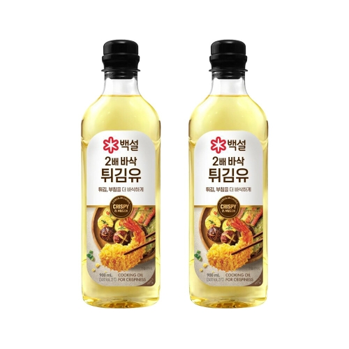 백설 2배 바삭 튀김유 900ml