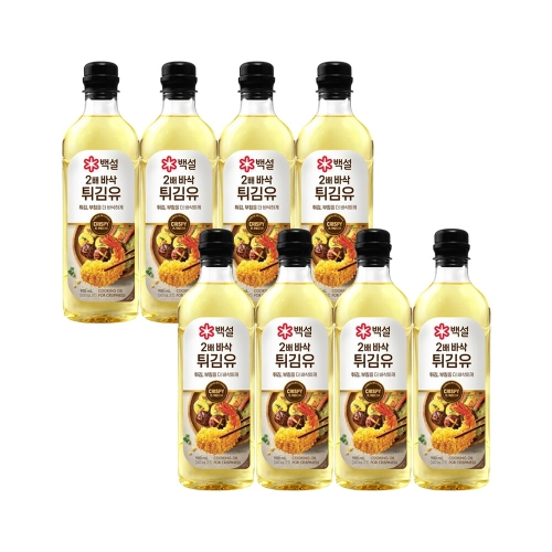 백설 2배 바삭 튀김유 900ml