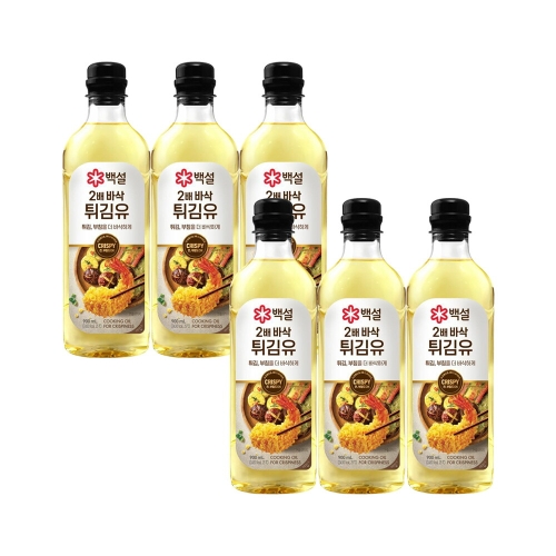 백설 2배 바삭 튀김유 900ml