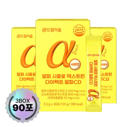 드림이음 알파 시클로 덱스트린 다이렉트 알파CD 3.5g 30포