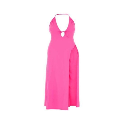 발렌시아가 Fluo pink stretch nylon dress 850635TYK07 5872