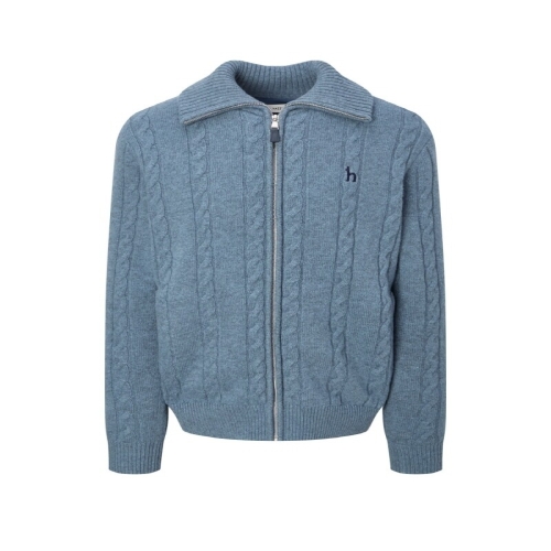 헤지스 남성 울 케이블 방풍 집업 HZSW5D327B3