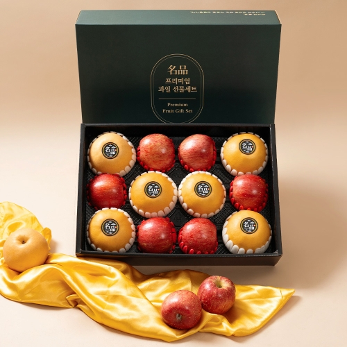 과일꾼  보자기동봉 사과배 혼합 선물세트 4호 7kg 사과6/배6