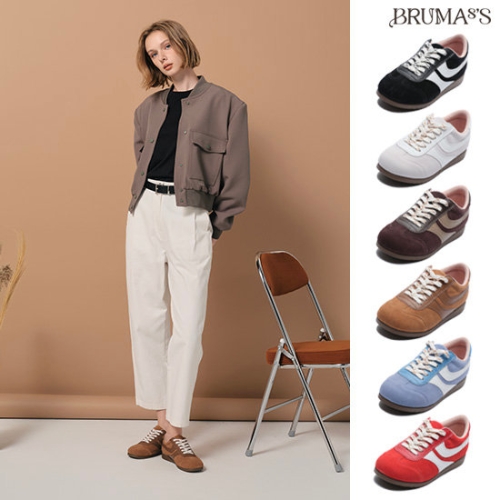 브루마스 여성 소가죽 비바스니커즈
