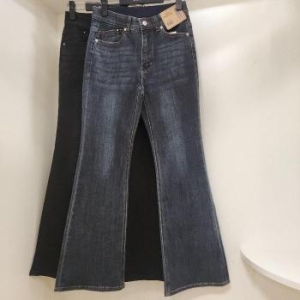 뱅뱅 HC15 가을 여성 허리인밴드 스판 브츠컷 청바지 ,블랙진 NQL651 S40944071