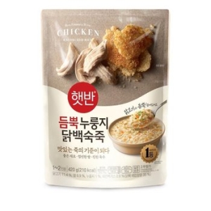 CJ제일제당  햇반 듬뿍 누룽지닭백숙죽 420g