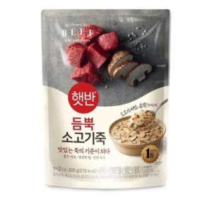 CJ제일제당  햇반 듬뿍 소고기죽 420g