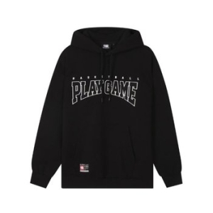 NBA M 후드티 KQC N243TH011P-BK PLAY GAME 빅 로고 후드 티셔츠