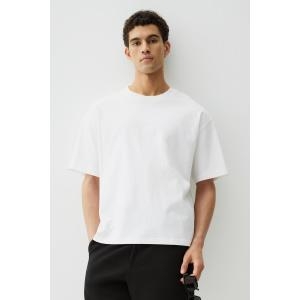 HM 남자 맨투맨 후드 긴팔 티셔츠 반팔 데일리 오버사이즈핏 코튼 화이트 1035207040