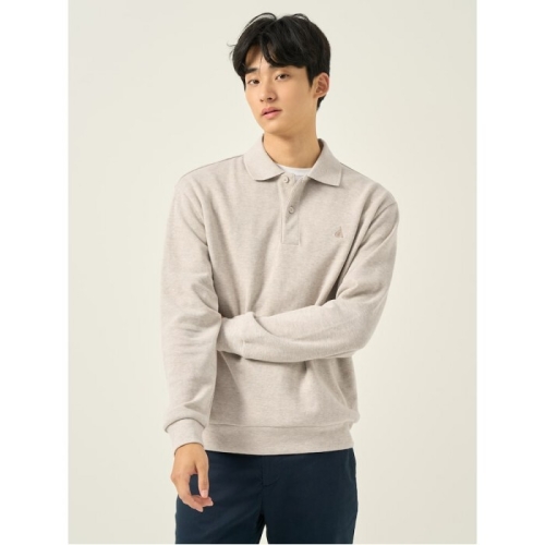 빈폴 클래식 소프트 코튼 칼라넥 티셔츠 베이지_BC5941C20A