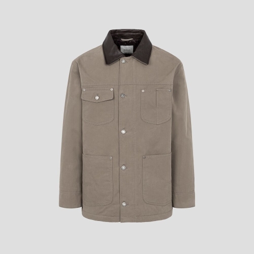 빈폴 남성 레더 칼라 필드 재킷 베이지_BC5938CP5A