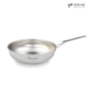 퀸즈 IH 통5중 무연마제 316스텐 궁중팬[26cm] 이미지 137891437