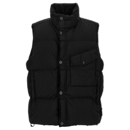 스톤아일랜드 남성 크링클랩스 와펜 다운 베스트 블랙 25F_G100003 S0A23 V0029