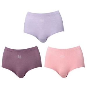 TRY 여성 삼각팬티 퀸스포인티유색3매 J51 엄마팬티 WFJN67P