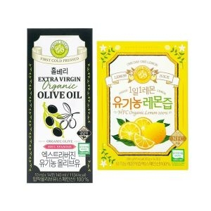 홀베리 유기농 엑스트라버진 올리브유 + 레몬즙