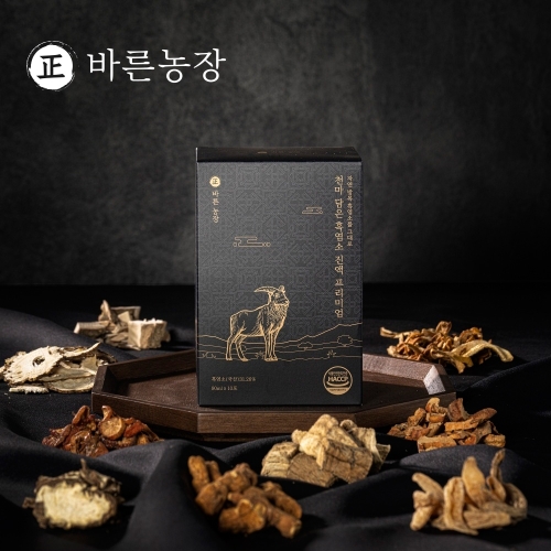 바른농장 천마 담은 흑염소 진액 프리미엄 90ml 30포