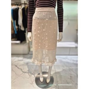 올리브데올리브 플라워 프릴 장식 H라인 스커트 OW5AS802