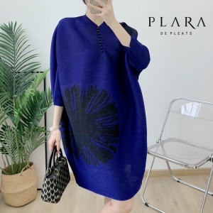 카라임플란트 플라라 빅플라워섀도우플리츠원피스_PK3MOP019C