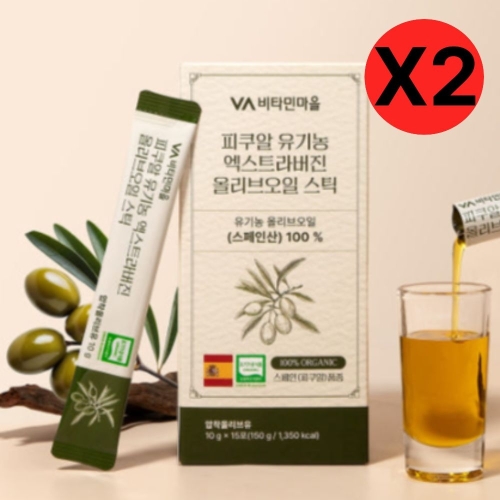 비타민마을 피쿠알 유기농 엑스트라버진 올리브오일 스틱 150g(10gx15포)