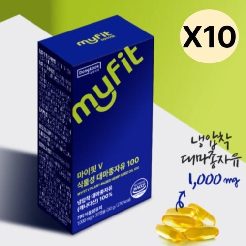 동국제약 마이핏V 식물성 대마종자유 100 30캡슐