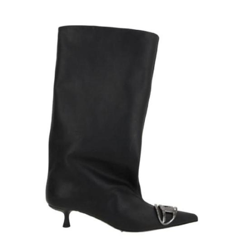 디젤 블랙 미들 부츠 2180896