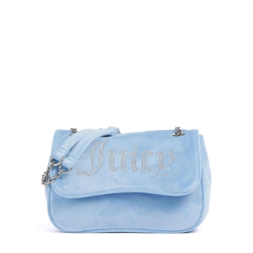 쥬시꾸뛰르 킴벌리 숄더백 벨벳 원단 라이트 블루_BEJQL8762WPO- J20