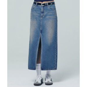 랭글러 여자 Washed Denim Long Skirt Indigo Medium 916427
