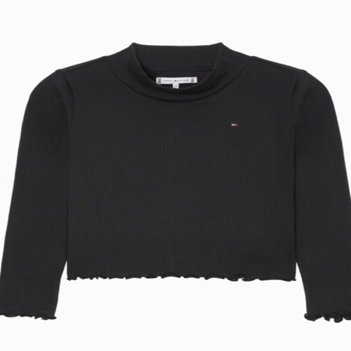 타미힐피거칠드런 6 모크넥 롱 슬리브 티셔츠2종 T42F7KKO120GT1 TOMMY HILFIGER 3T 16 여아용