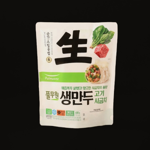 풀무원  생만두 고기시금치 400g