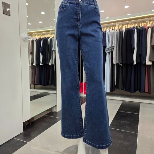 KL KWDPPJ3000 워싱 데님 밴딩팬츠