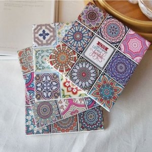 논슬립  패턴 사각 냄비받침 1P 밥솥 이유식 뚝배기 W6FFE83