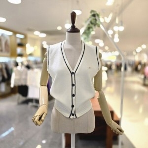 멜로디가든 배색라인 베스트 M25F8V127