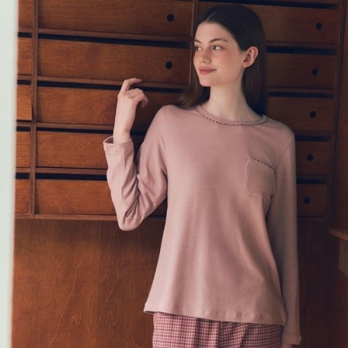 비너스 여성 코트나기모 솔리드 상의_VEV3951W