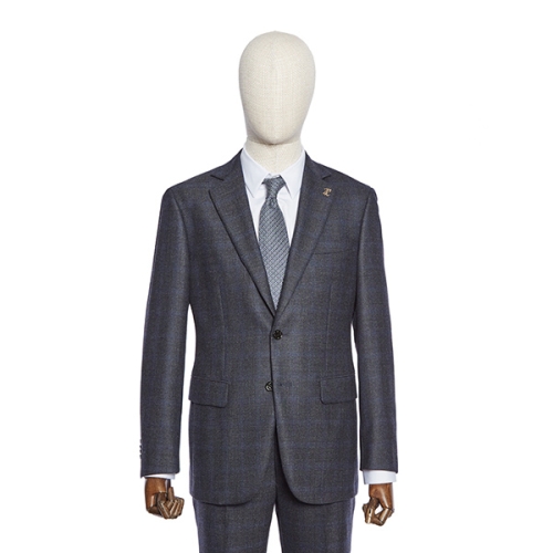 빨질레리 F/W ITALY Lanificio di Pray 원단 다크네이비 블루체크 고급정장 PMDMSJ54A